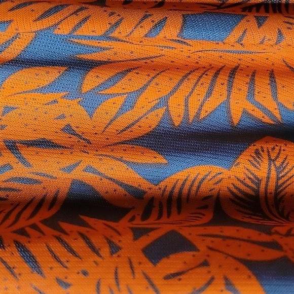 Anthropolgie S Orange Tropical Femme Print Maxi Long Wrap Flutter Kimono Dress - Picture 8 of 16